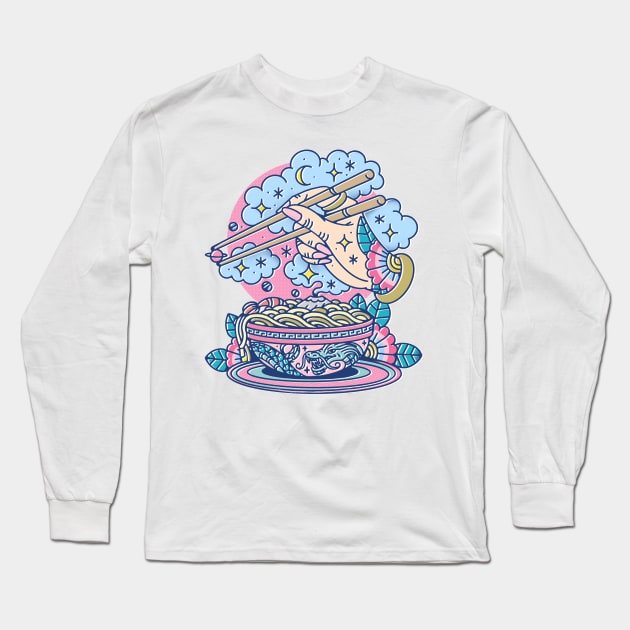 Chinatown noodles Long Sleeve T-Shirt by Paolavk